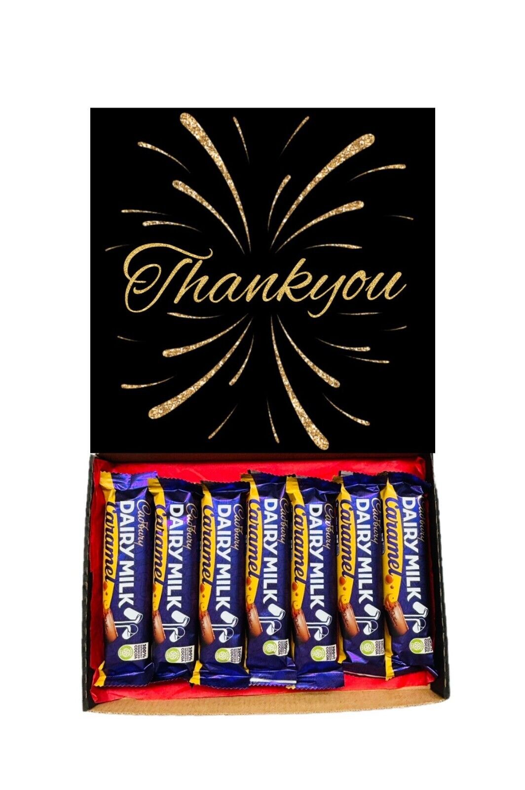 Thank You Gift Cadbury Chocolate Hamper Wispa Boost Freddo Flake Twirl