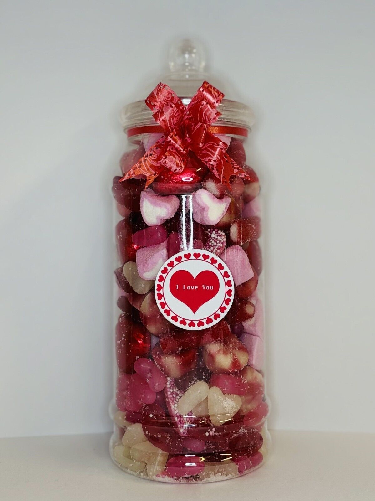 I Love You Valentines Day Filled Pick N Mix Sweet Victorian Jar Gift Present