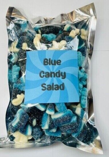 Candy Salad Ultimate 1kg Pick N Mix Gummy Jelly Fizzy Sweets Pink Blue Bright