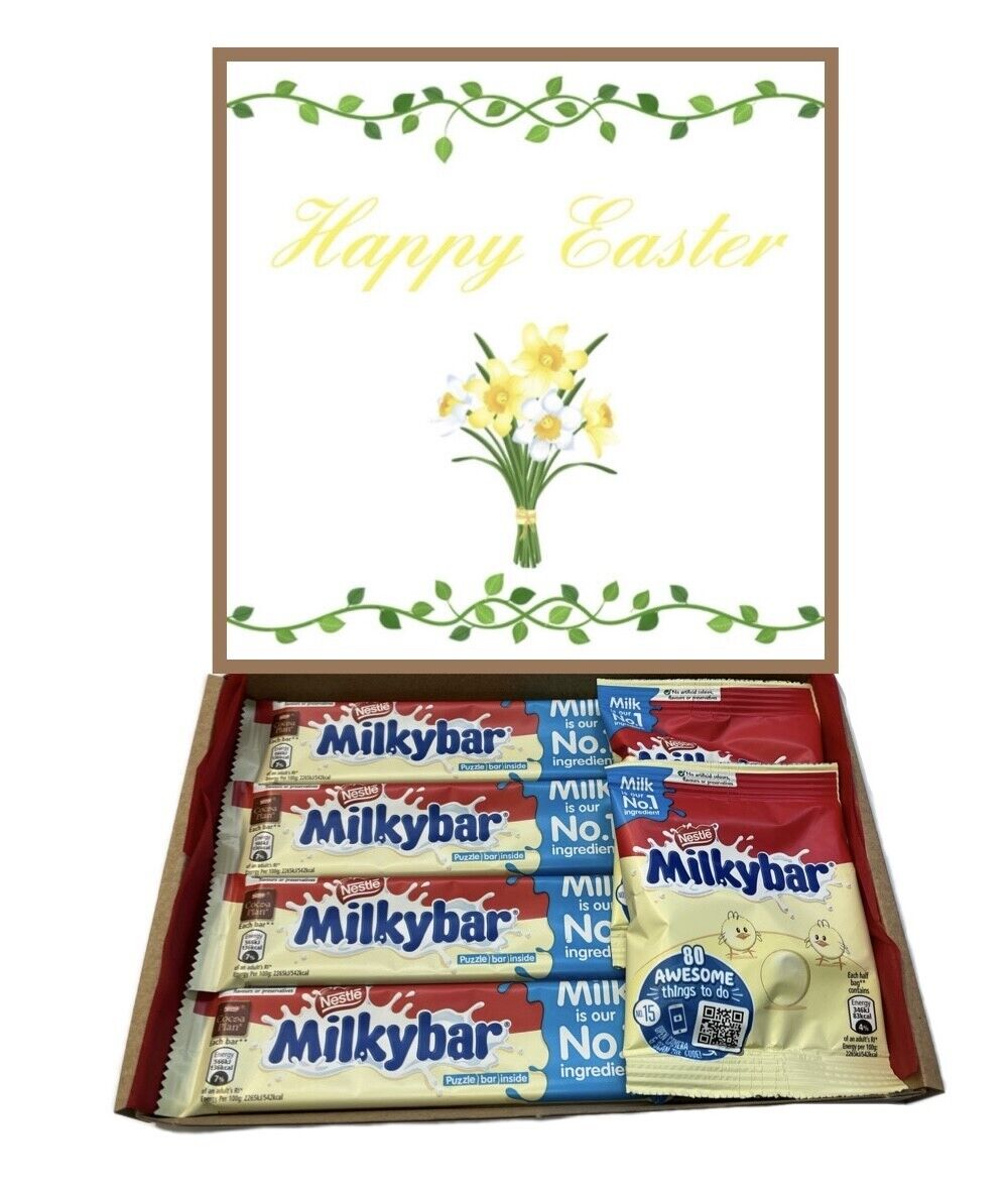 Happy Easter Chocolates Gifts Present Retro Sweet Box Hamper Fudge