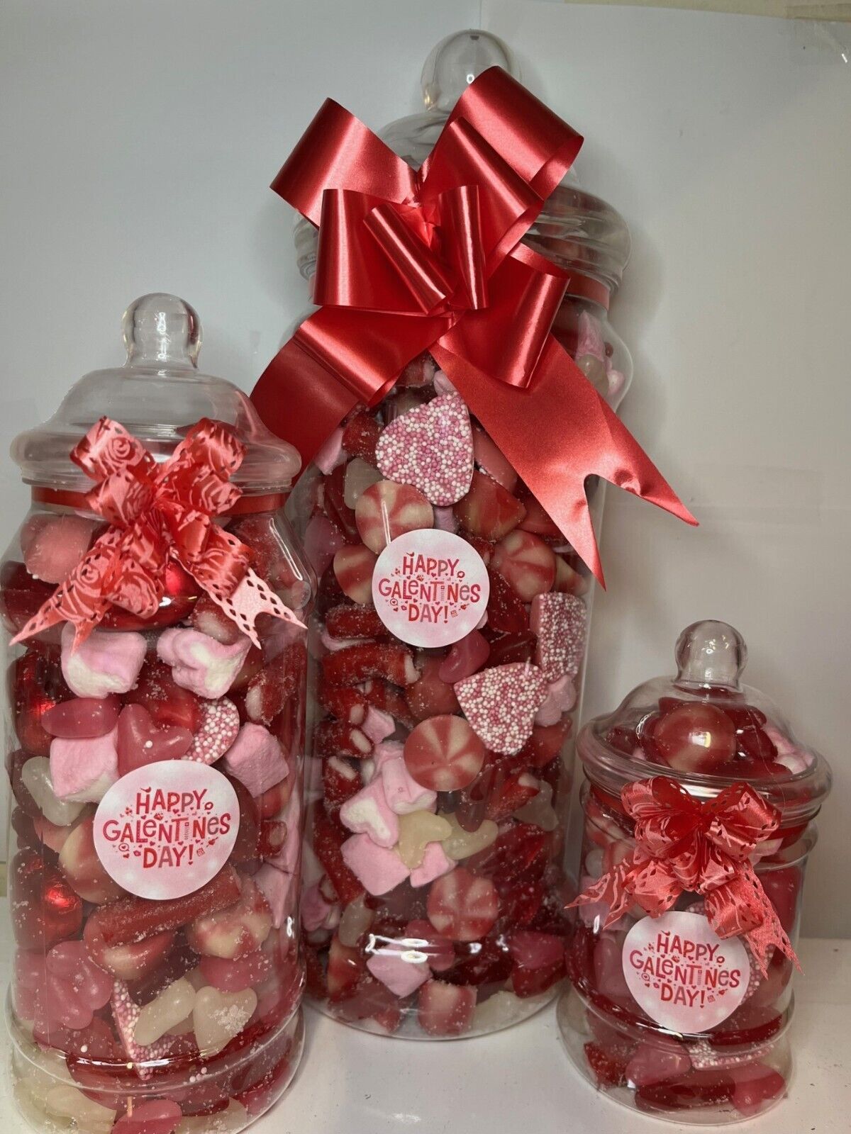 Galentines Day Filled Pick N Mix Sweet Victorian Jar Gift Personalised Present