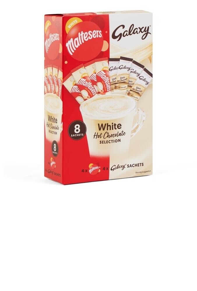 Maltesers & Galaxy White Hot Chocolate Selection Christmas Gift Set