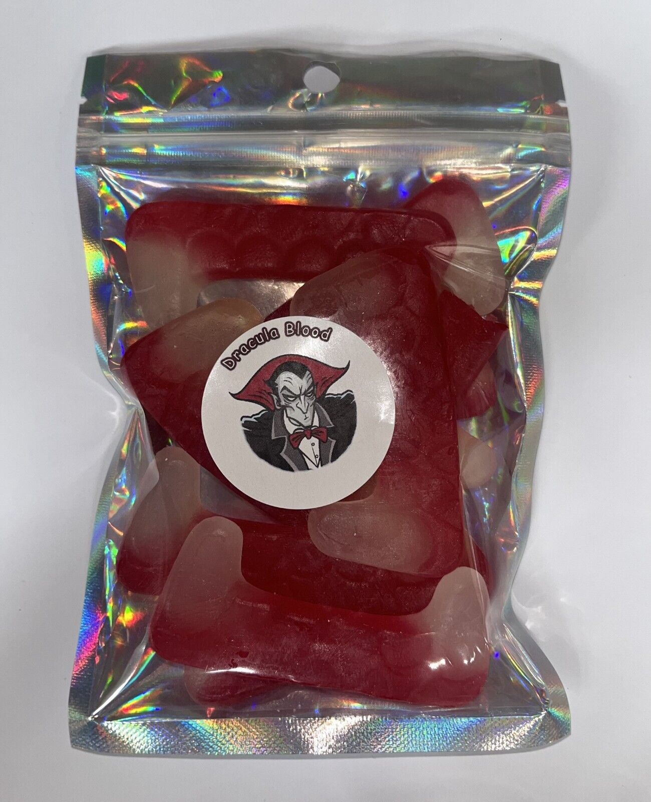 Dracula Teeth Blood Fizzy Gummy Sweet Pouch Gift Present Pick n Mix Halloween