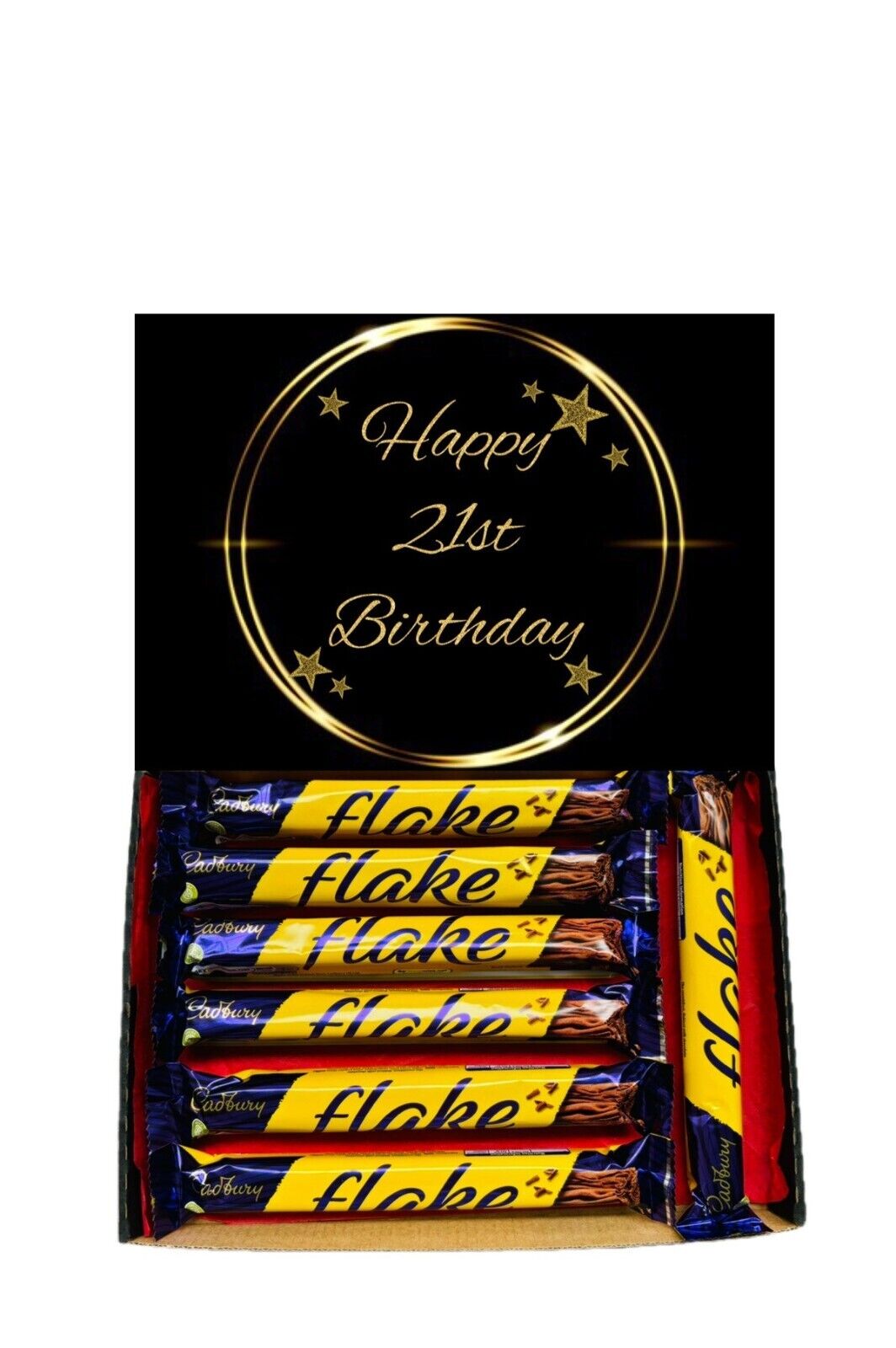 Happy 21st Birthday Gift Cadbury Chocolate Hamper Wispa Boost Freddo Flake Twirl