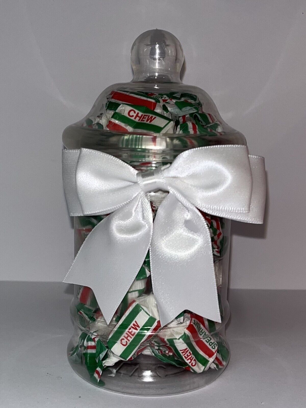 Traditional Spearmint Chews Sweet Candy Cart Buffet Victorian Jar Gift Present