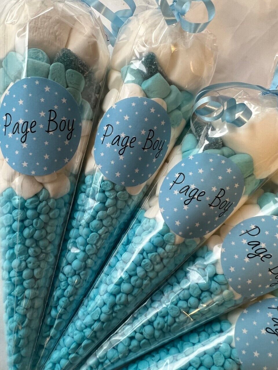 Page Boy Sweet Candy Cones Sweets Wedding Party Filled Gift Cone favors