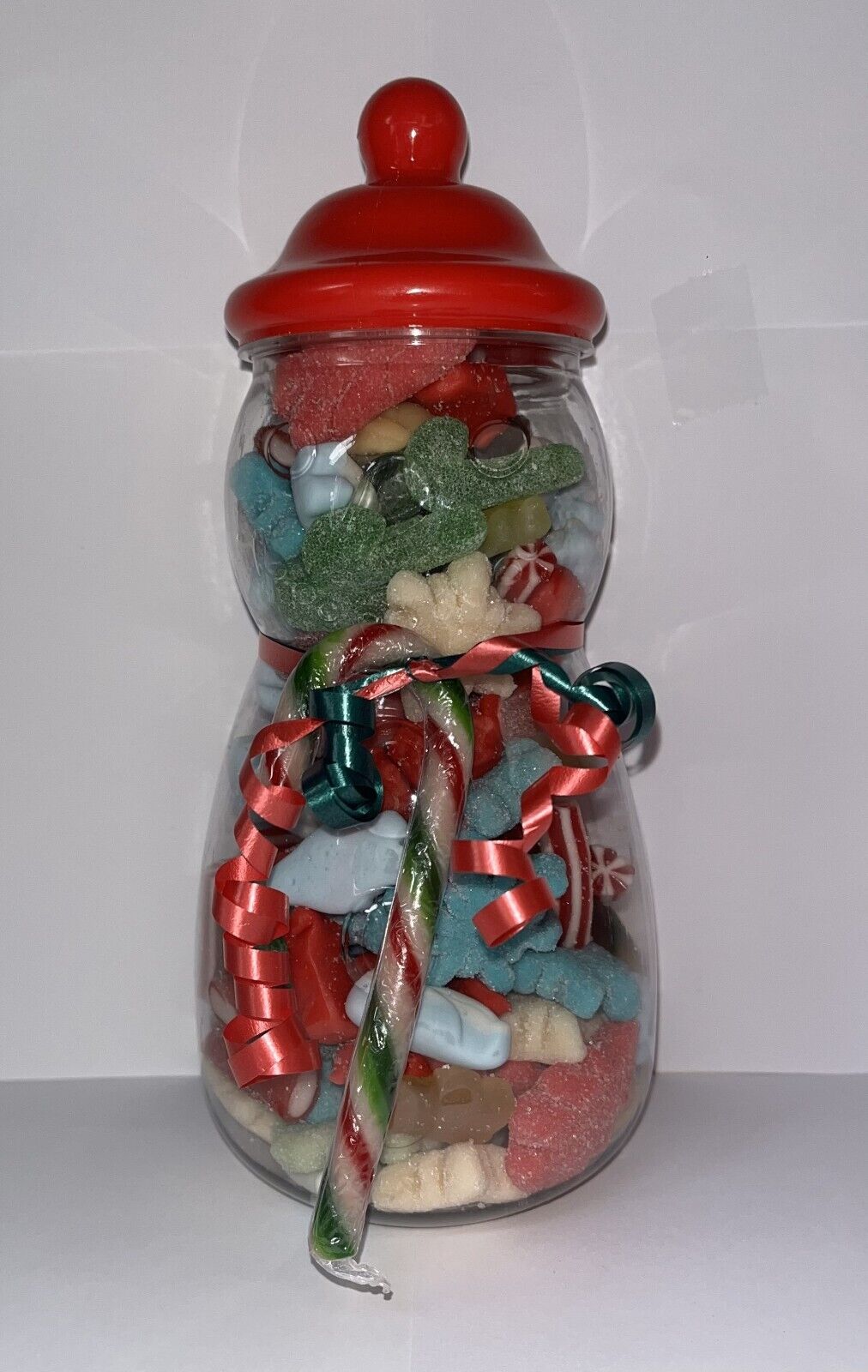 Christmas Eve Day Pick n Mix Sweets Candy Assortment Gift Present Snowman Jar