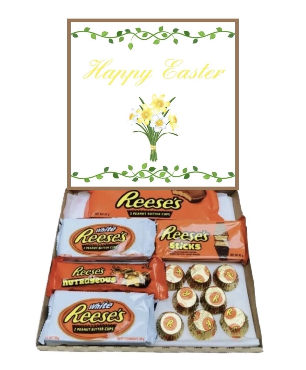 Happy Easter Chocolates Gifts Present Retro Sweet Box Hamper Fudge