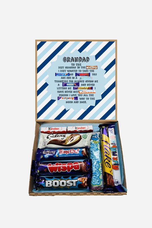 Grandad Fathers Day Poem Chocolates Sweet Box Gift Hamper Present Birthday