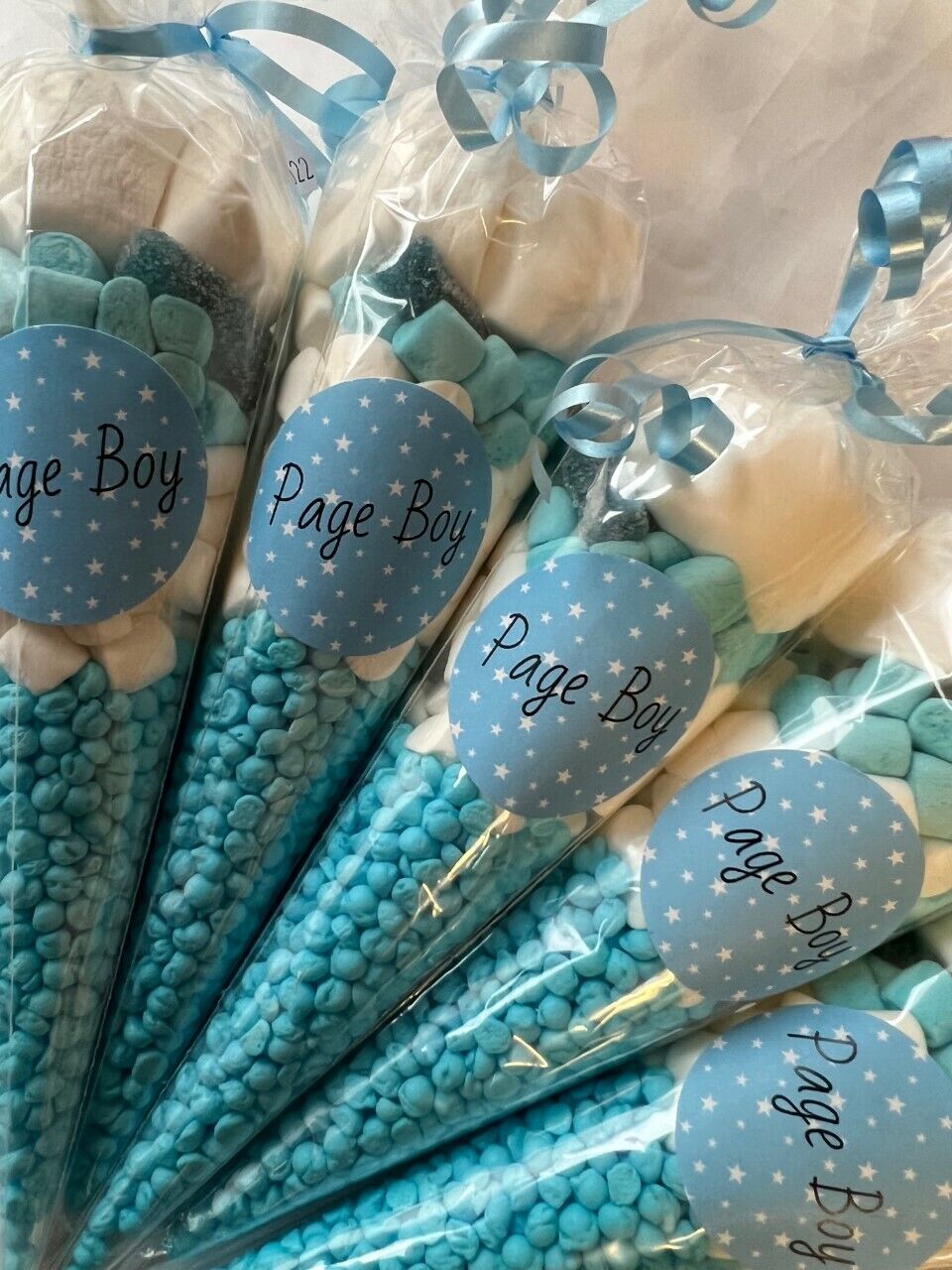 Page Boy Sweet Candy Cones Sweets Wedding Party Filled Gift Cone favors