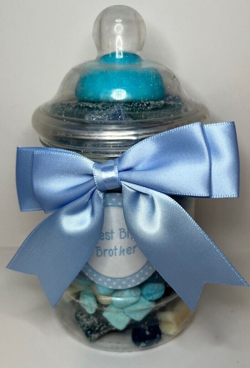 Best Big Brother Filled Pick N Mix Sweet Victorian Jar Gift Personalised Present