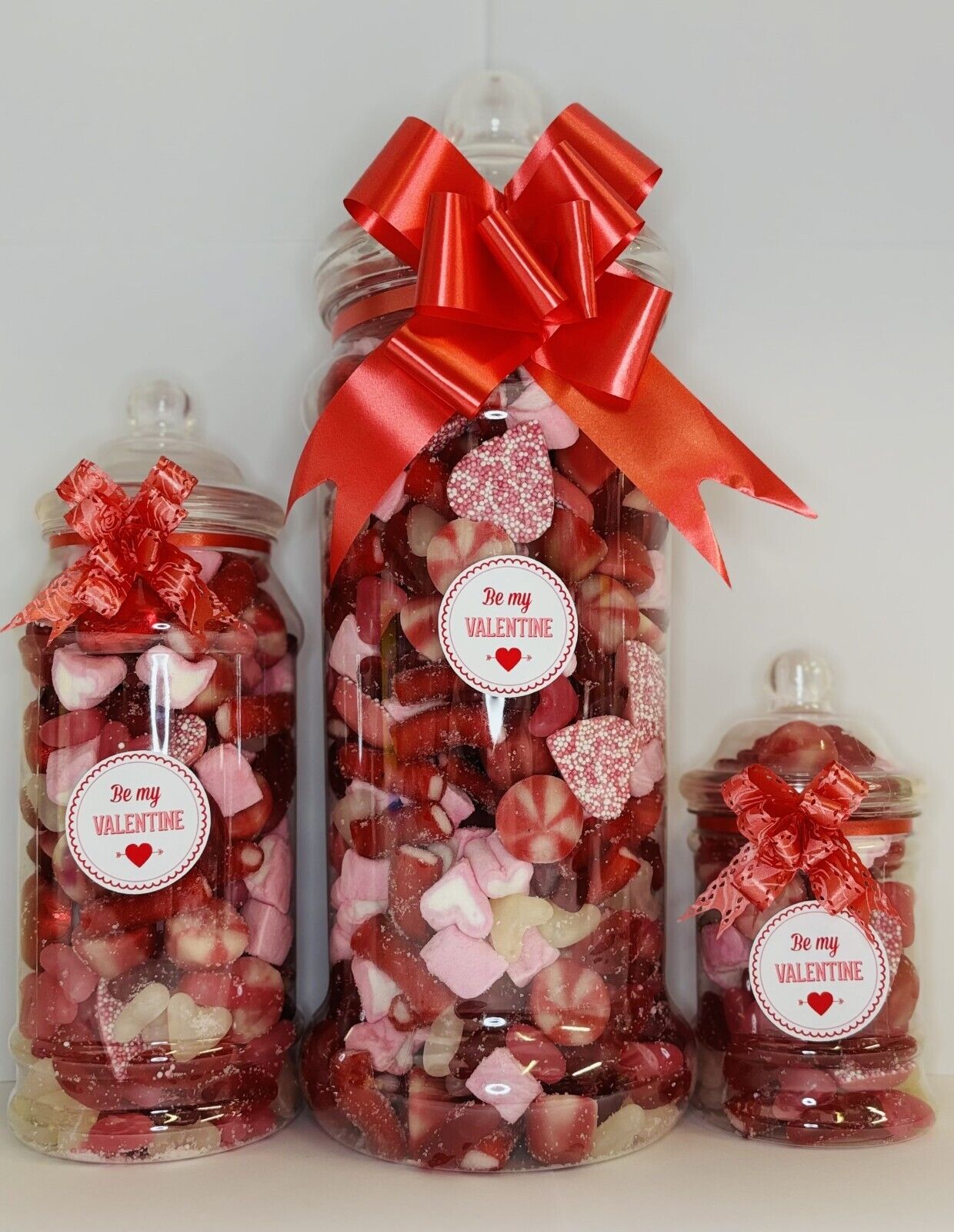 Be My Valentine Valentines Day Filled Pick Mix Sweet Victorian Jar Gift Present