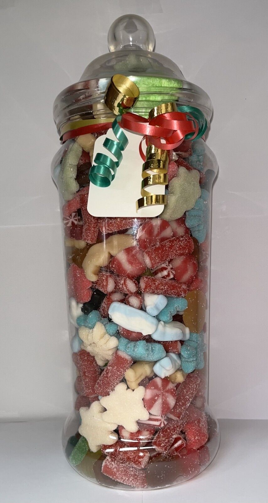 Christmas Xmas Filled Pick N Mix Sweet Victorian Jar Gift Personalised Present