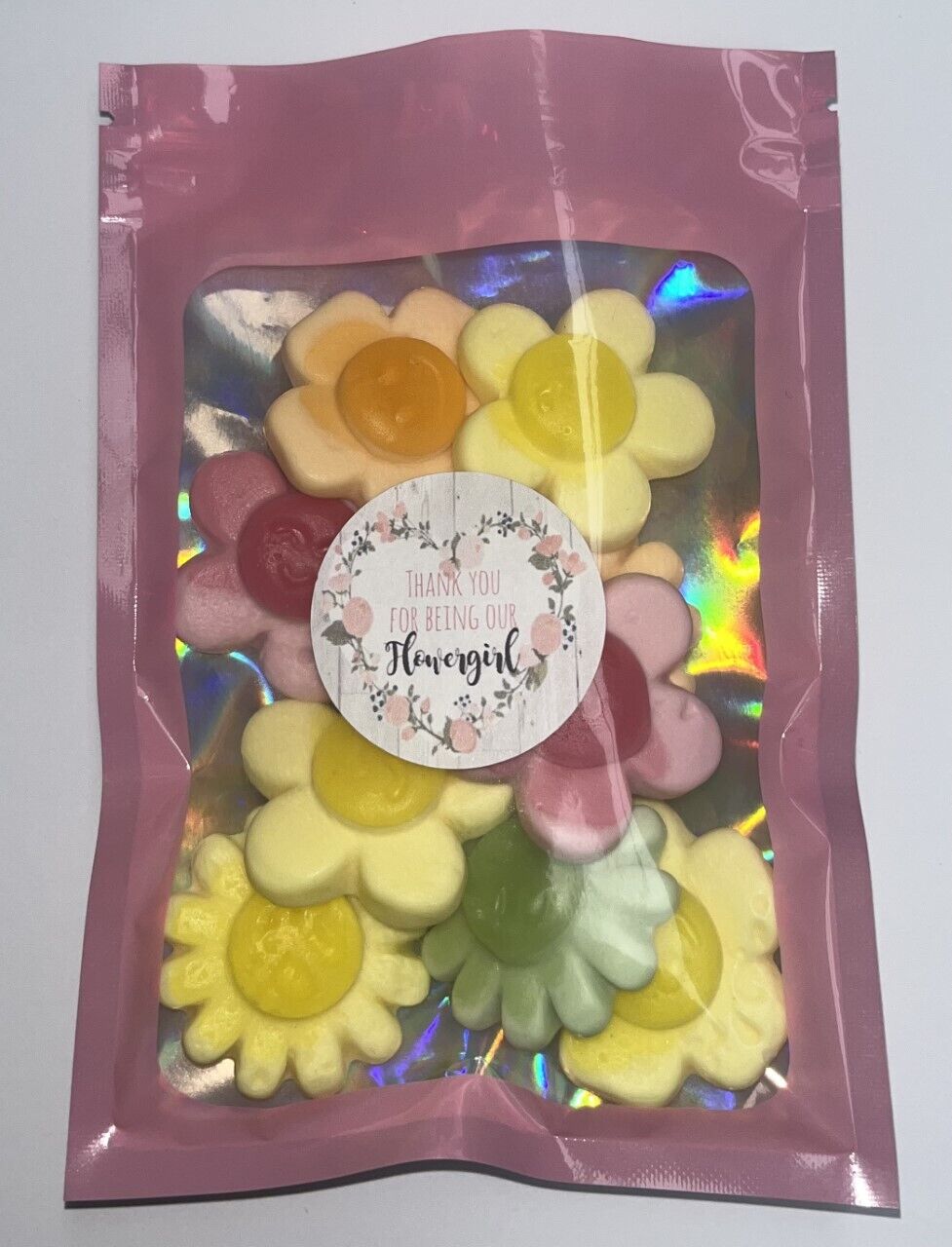 Flower Girl Page Boy Pick N Mix Gummy Sweets Pouch Gift Hamper Sweet Present