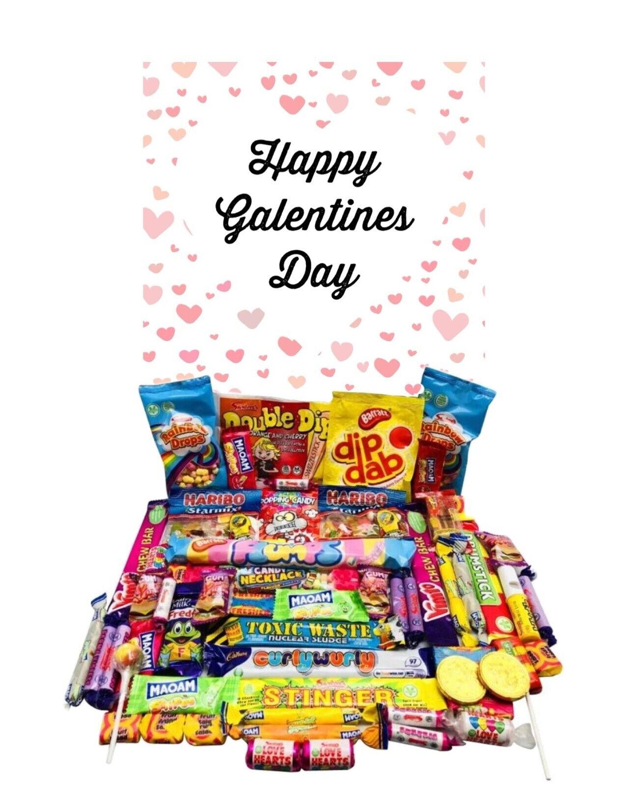 Happy Galentines Day Gift Pick n Mix Sweets Chocolate Hamper Present Valentines