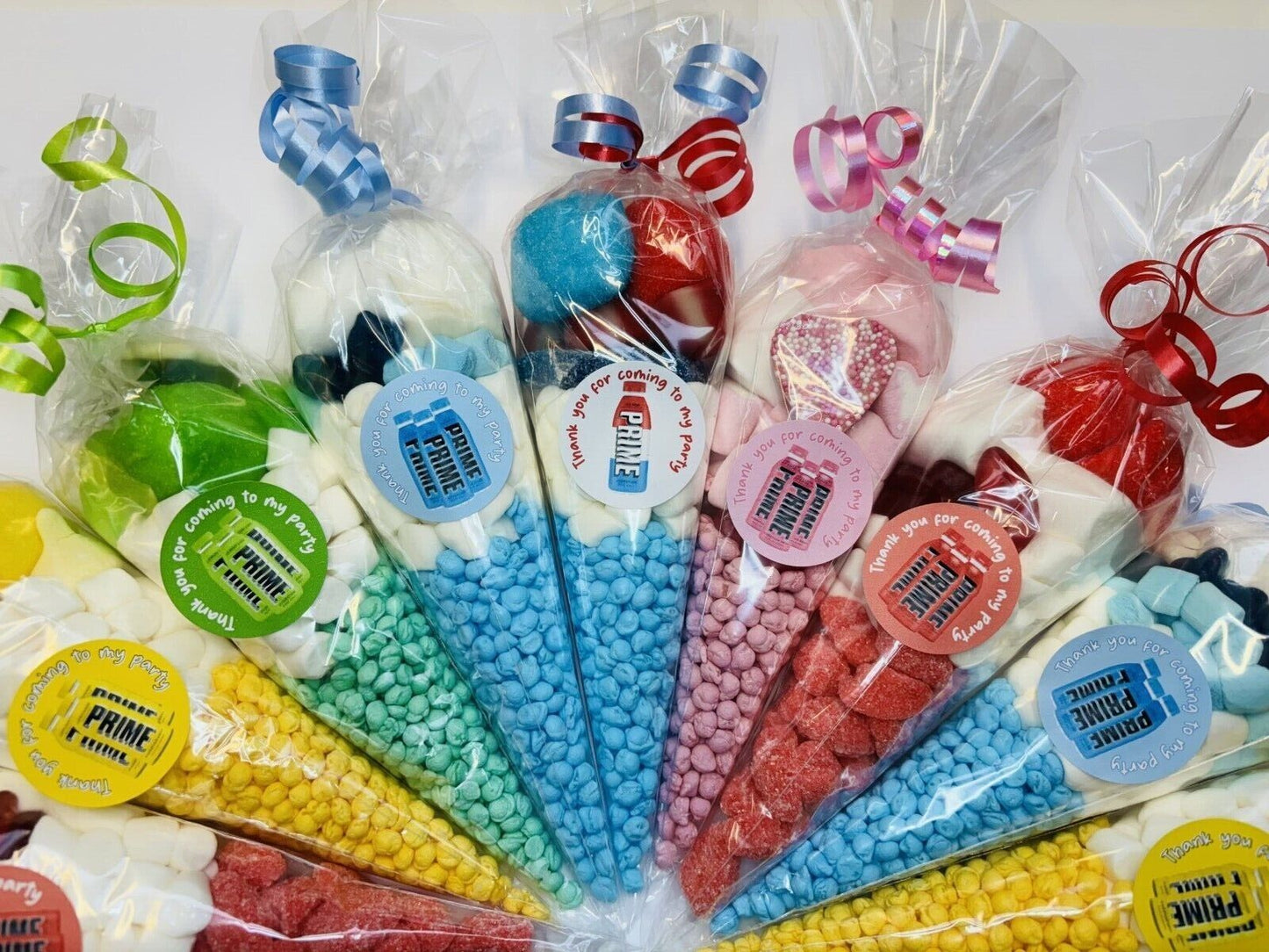 Prime Drink Themed Birthday Party Kids Sweet Cones Bags Candy