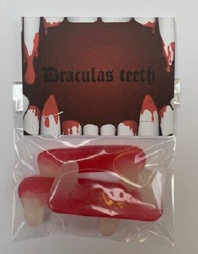 Happy Halloween Trick or Treat Spooky Dracula Teeth Sweets Fizzy / Non Fizzy