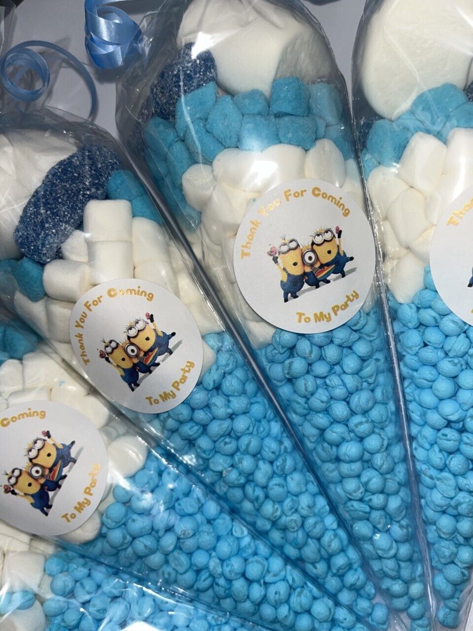 Despicable Me Minions Inspired Themed Sweet Candy Cones Sweets Party Bags Filled Party Bag Gift