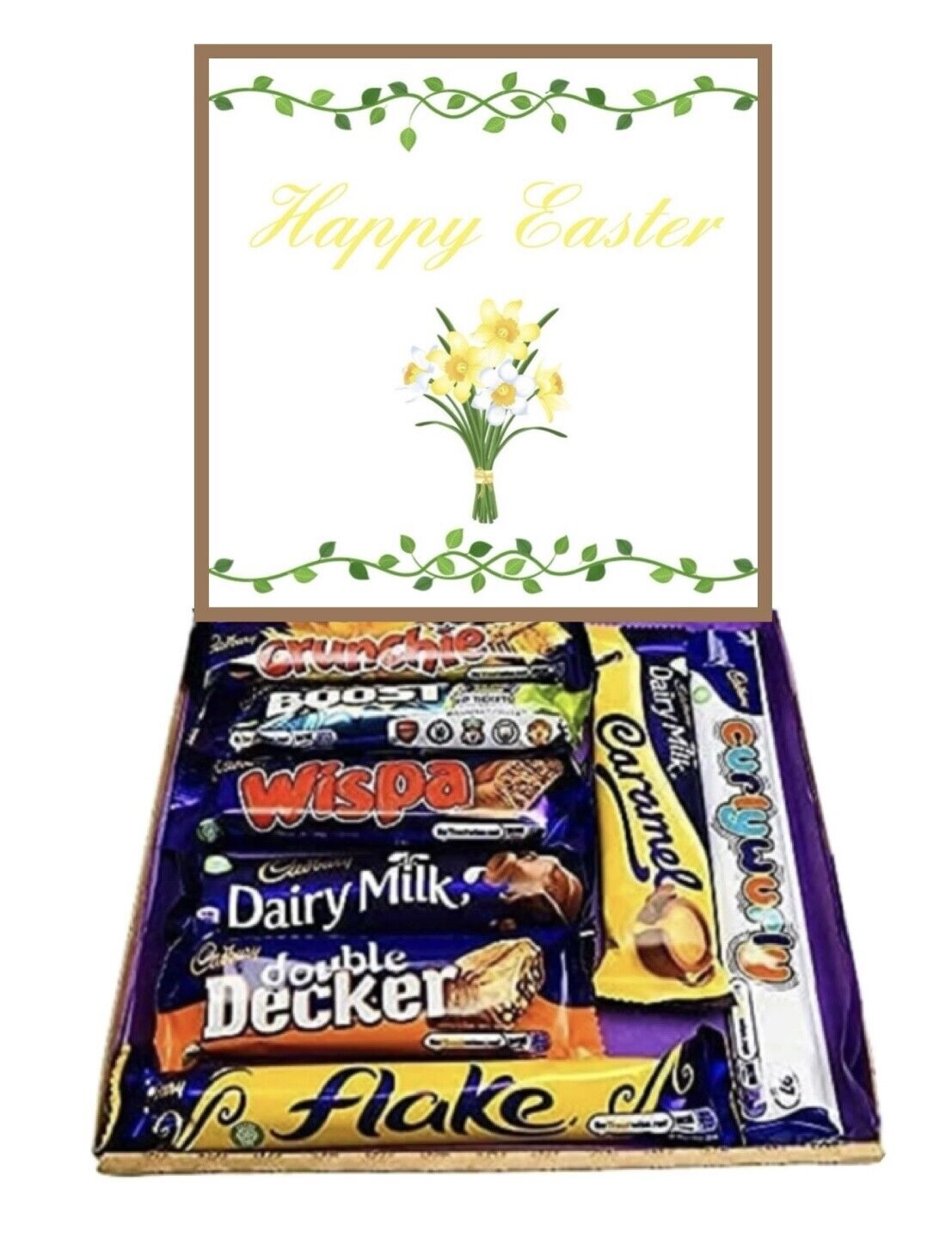 Happy Easter Chocolates Gifts Present Retro Sweet Box Hamper Fudge