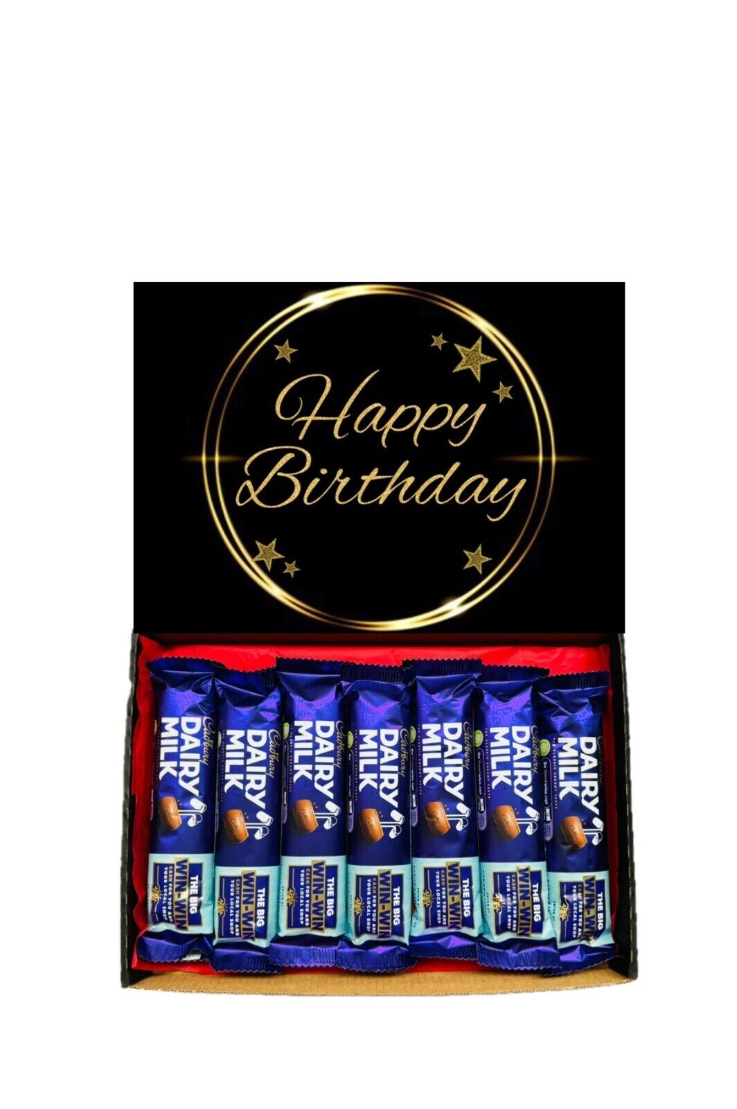 Happy Birthday Gift Cadbury Chocolate Hamper Wispa Boost Freddo Flake Twirl