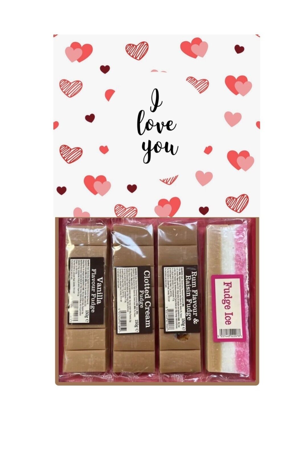 I Love You Gift Toffee Dark Chocolate Fudge Reese Hamper Present Mothers Day