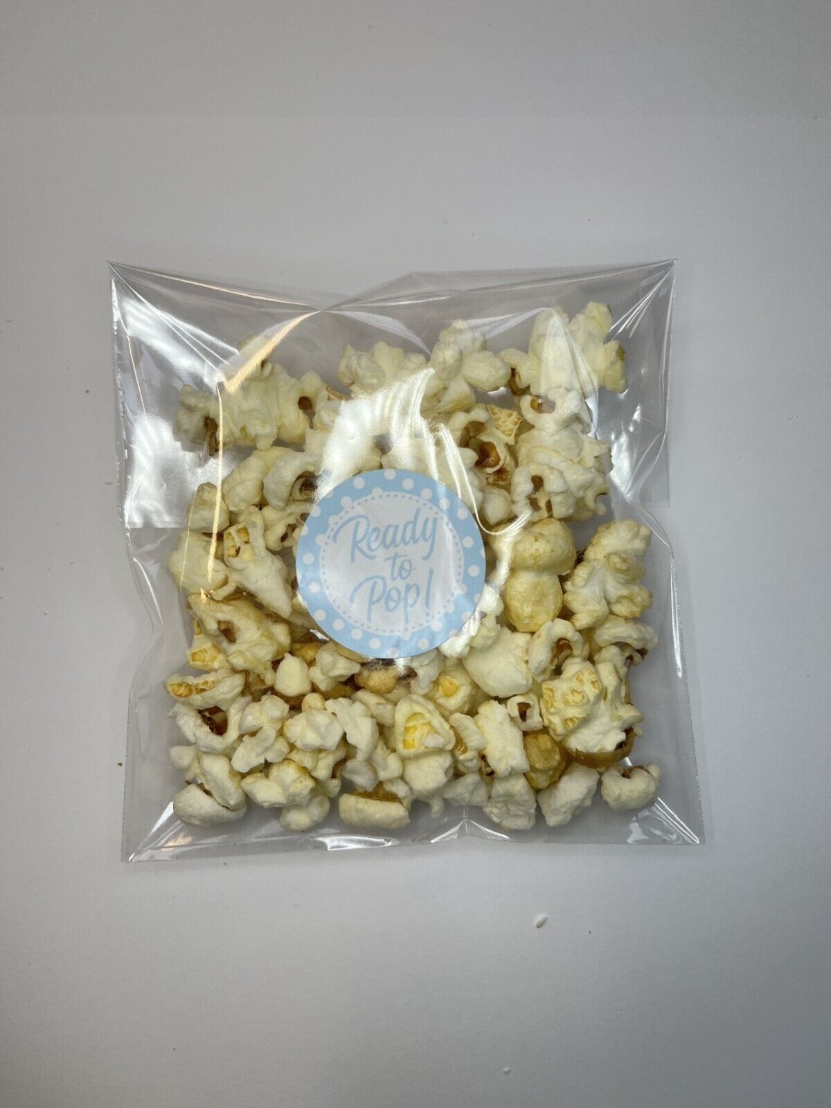 Ready To Pop Baby Shower Sweet Popcorn Party Bag Favour Filler Pink Blue Yellow