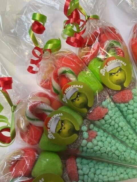 Merry Grinchmas Grinch Inspired Xmas Christmas Eve Box Sweet Cones Gift