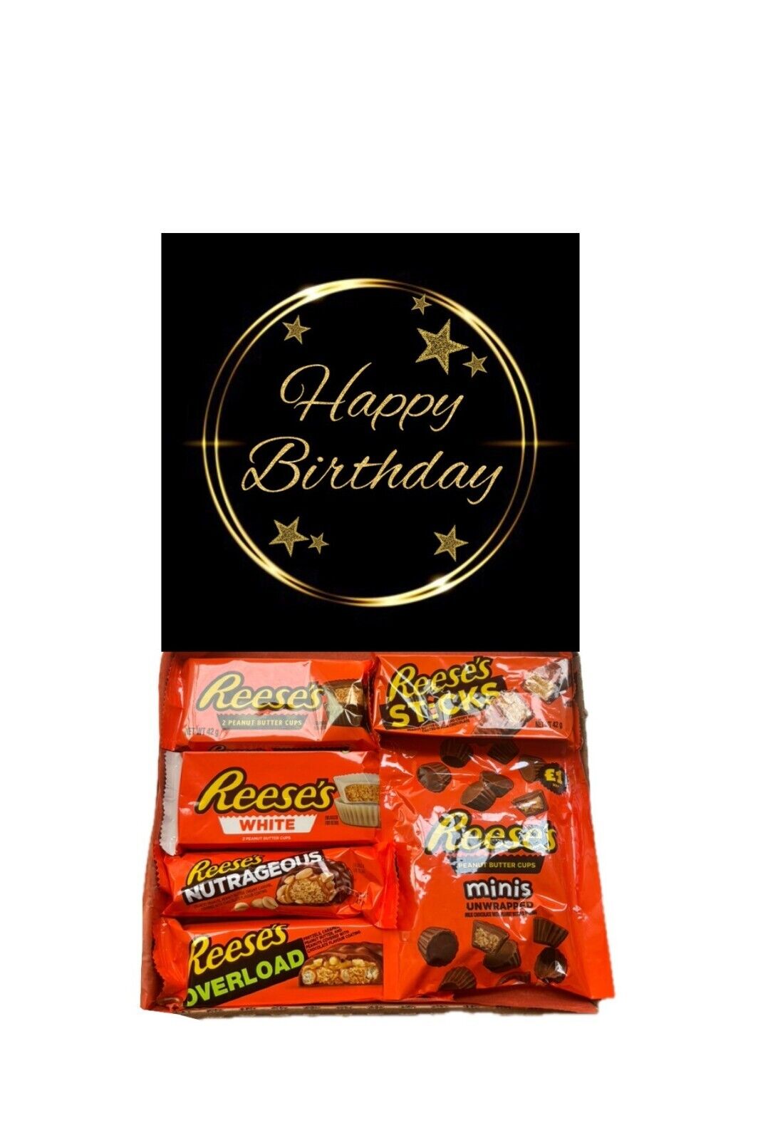 Happy Birthday Gift Pick n Mix Sweets Toffee Dark White Chocolate Hamper