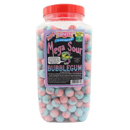 Barnetts Mega Sour Bubblegum Challenge Hard Sweet Candy Pick n Mix