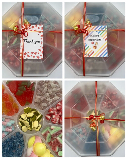 Bright Pick Mix Sweets Candy Assortment Platter Gift Present Birthday Thank You