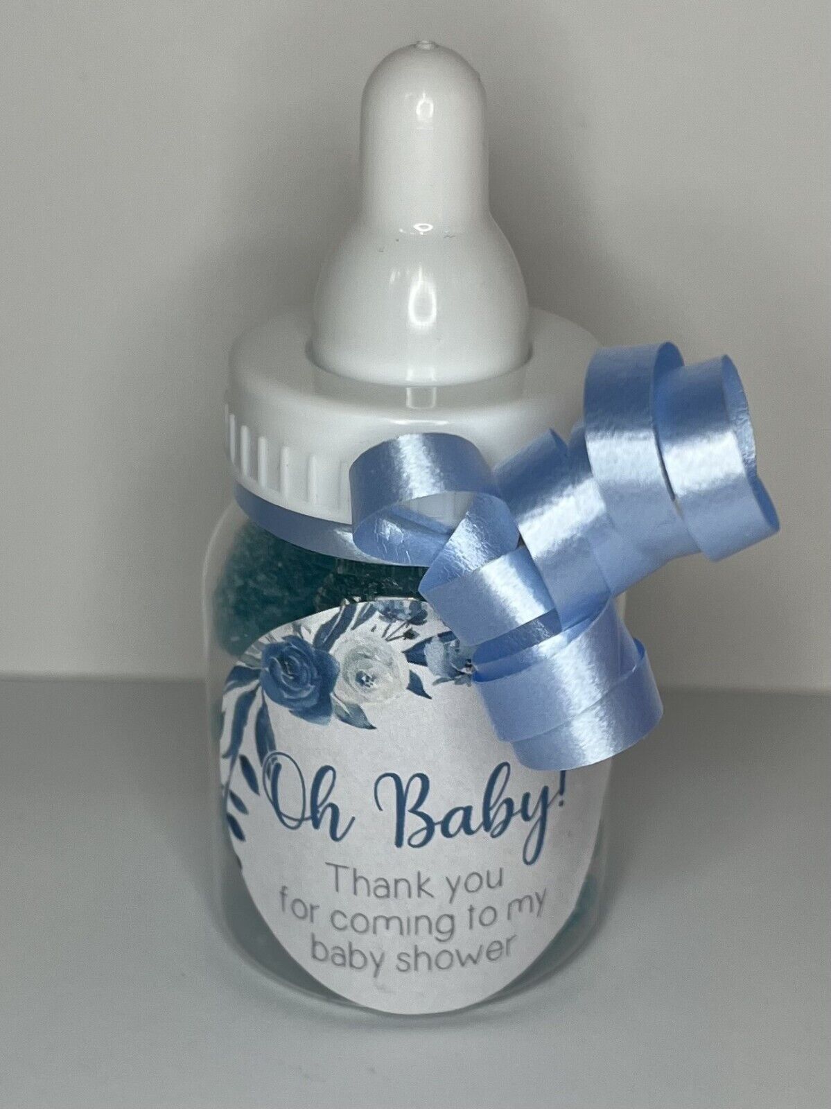 Pink Blue Nude Pick n Mix Sweet Filled Baby Shower Bottle Favour Party Bag