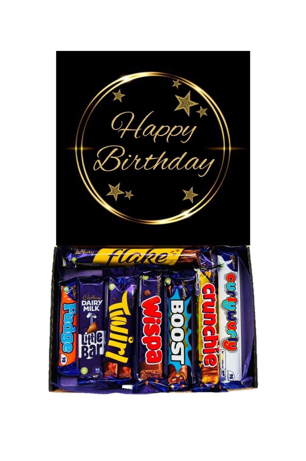 Happy Birthday Gift Pick n Mix Sweets Toffee Dark White Chocolate Hamper