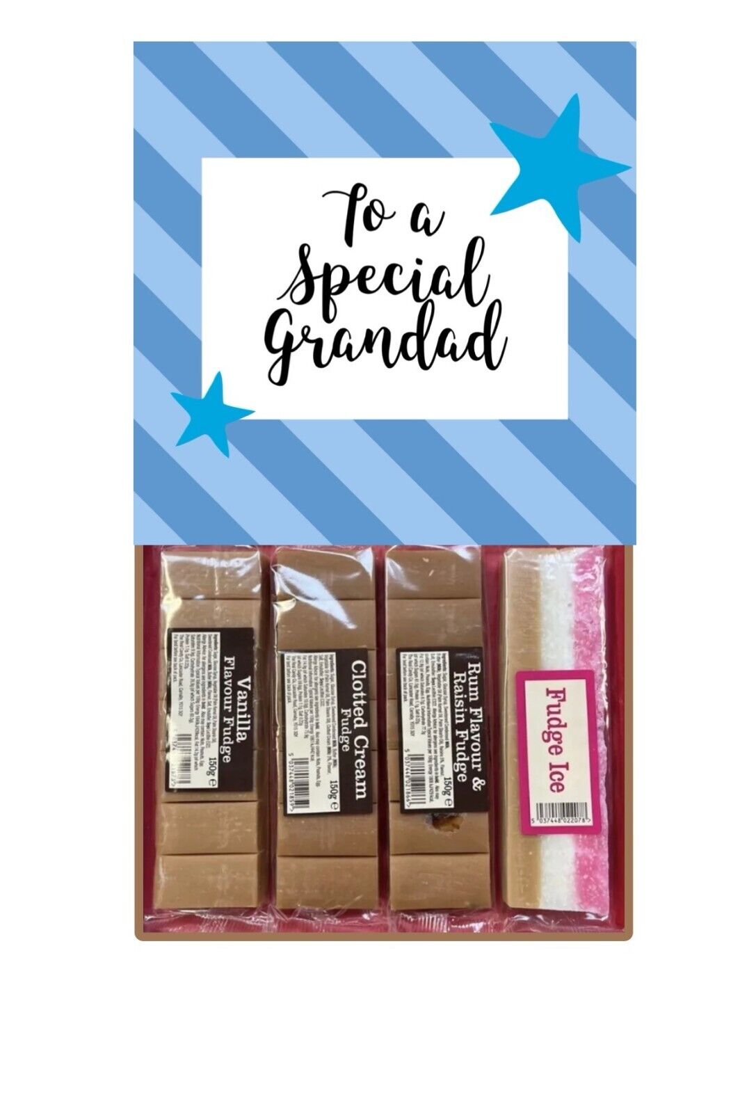 Special Grandad Blue Stars Gift Pick n Mix Sweets Chocolate Hamper Present