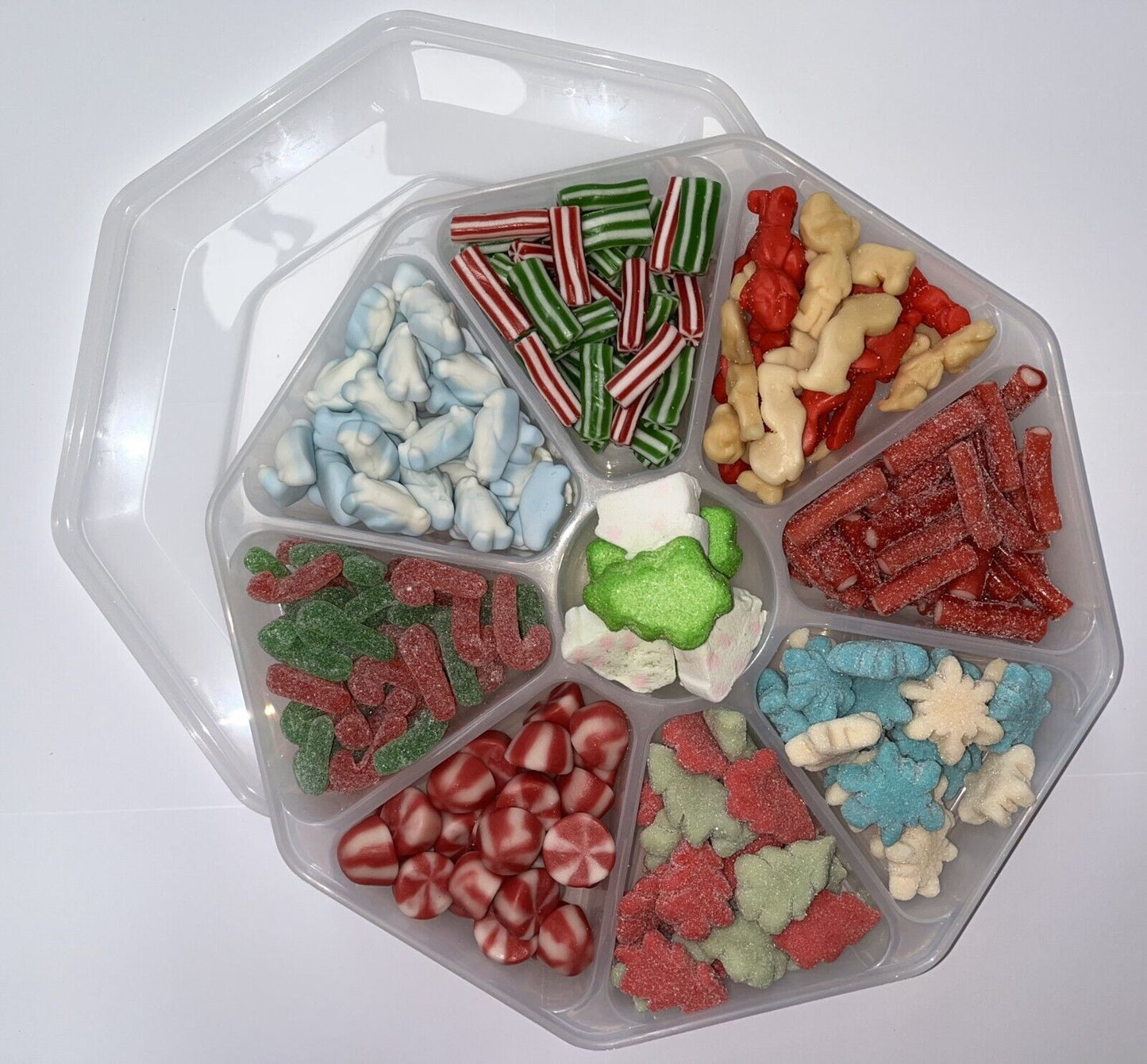 Christmas Eve Day Pick n Mix Sweets Candy Assortment Platter Gift Present