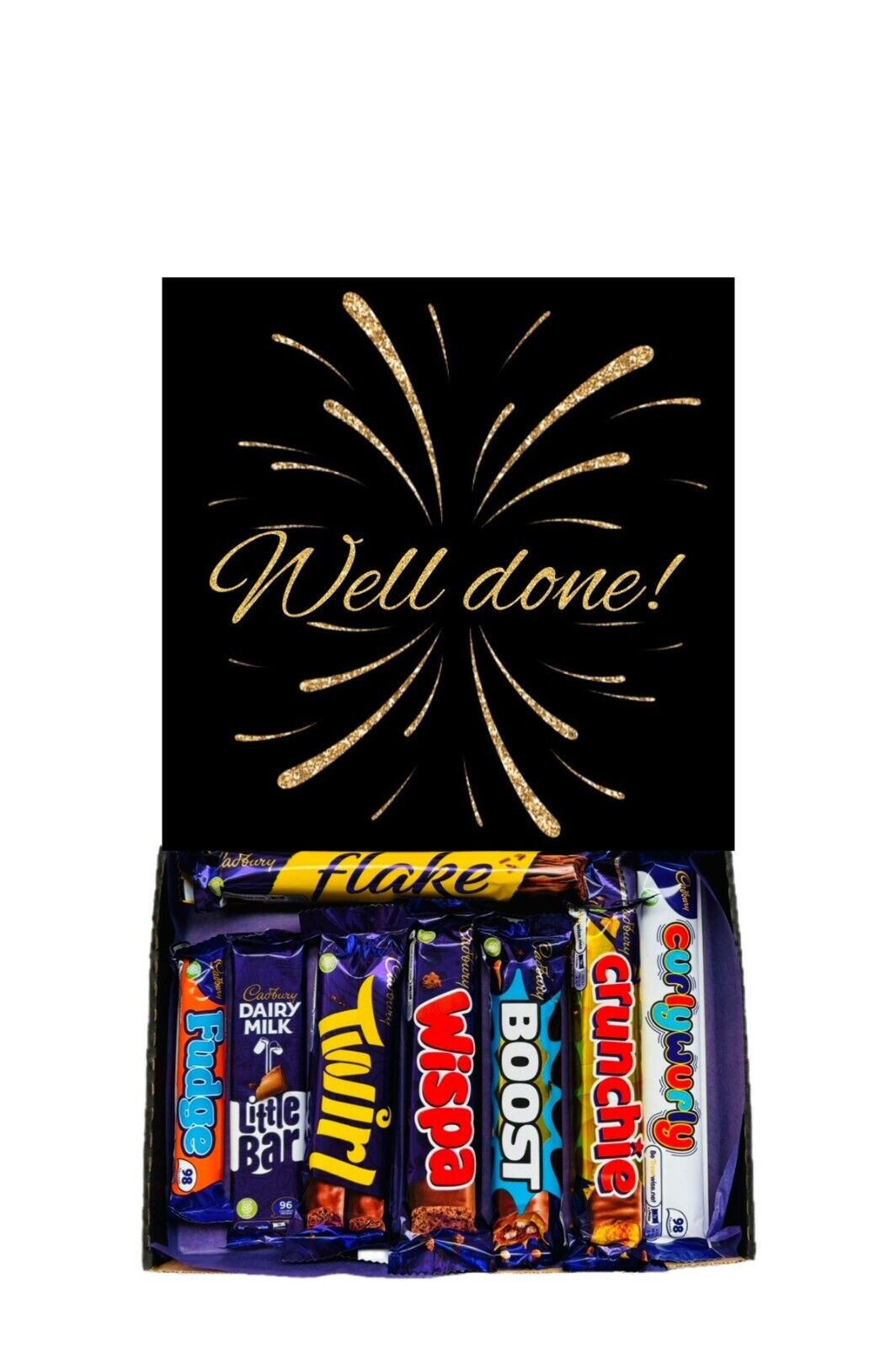 Well Done Gift Pick n Mix Retro Gummy Sweets Chocolate Hamper Present