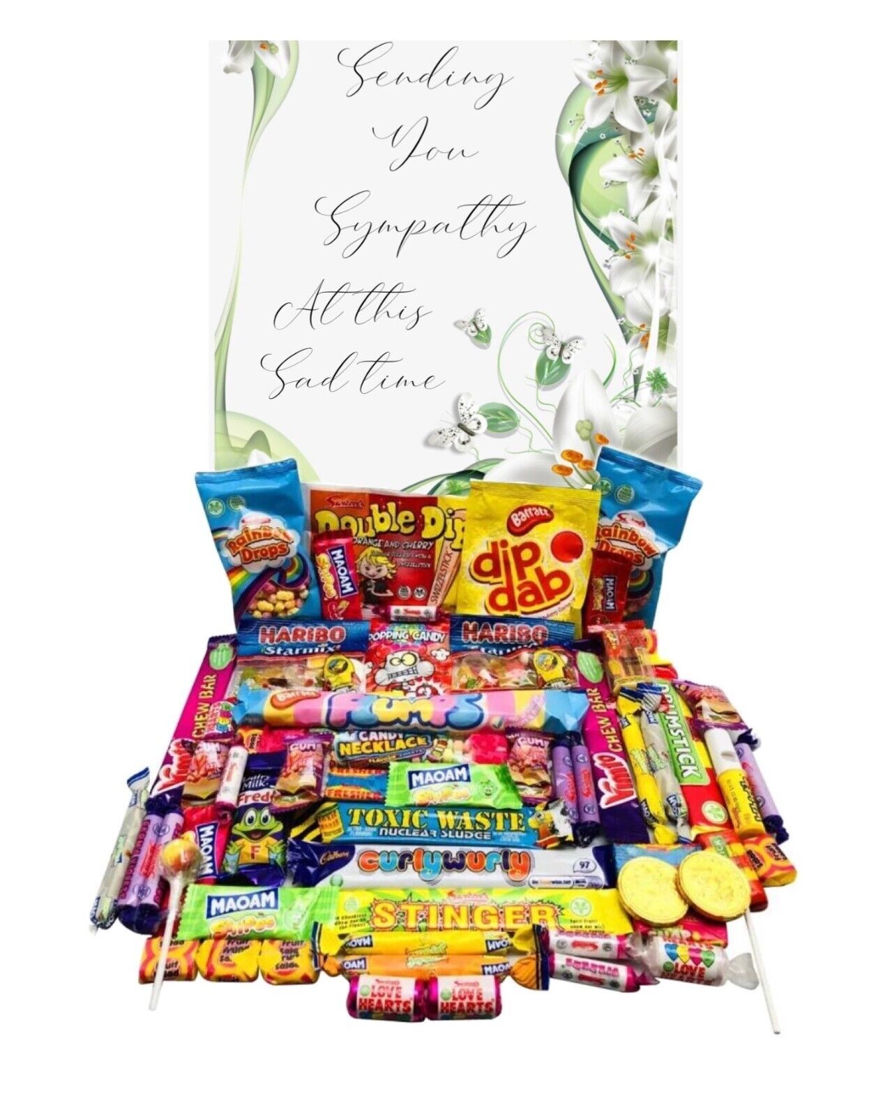 Thinking of You Sympathy Gift Pick n Mix Retro Sweets Chocolate Hamper Present