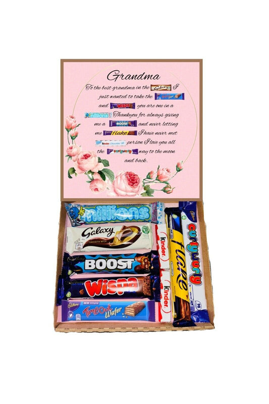 Grandma Mothers Day Poem Chocolates Sweet Box Gift Hamper Present Birthday