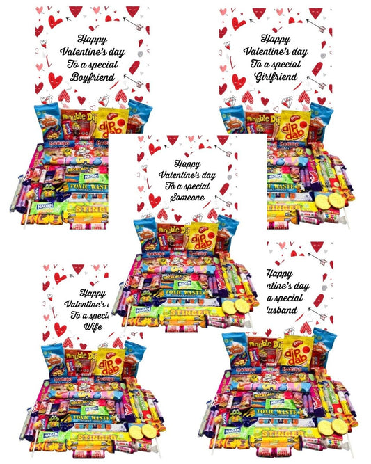 Happy Valentines Day Retro Sweet Candy Hamper Gift Present Special Husband Wife