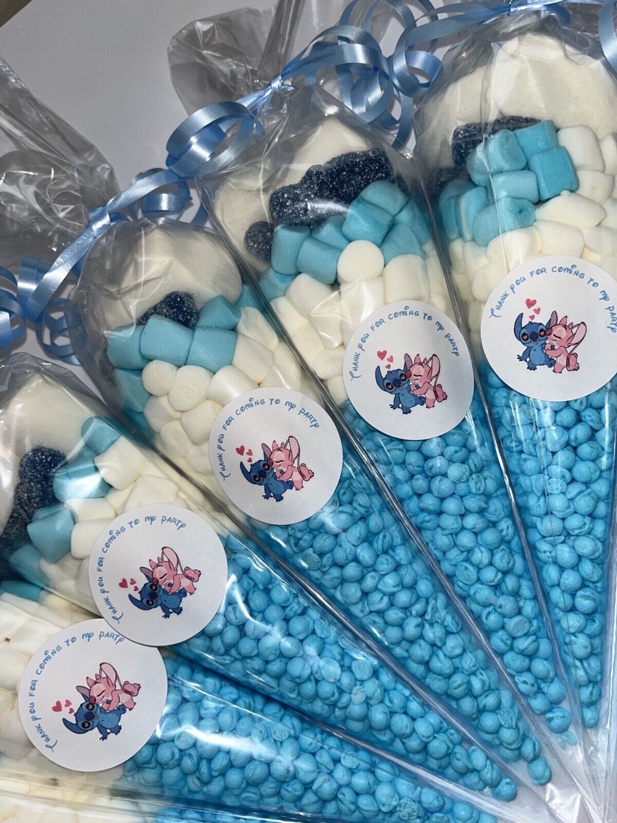 Lilo & Stitch Angel Inspired Themed Birthday Party Kids Sweet Cones Party Bags Candy Chocolate