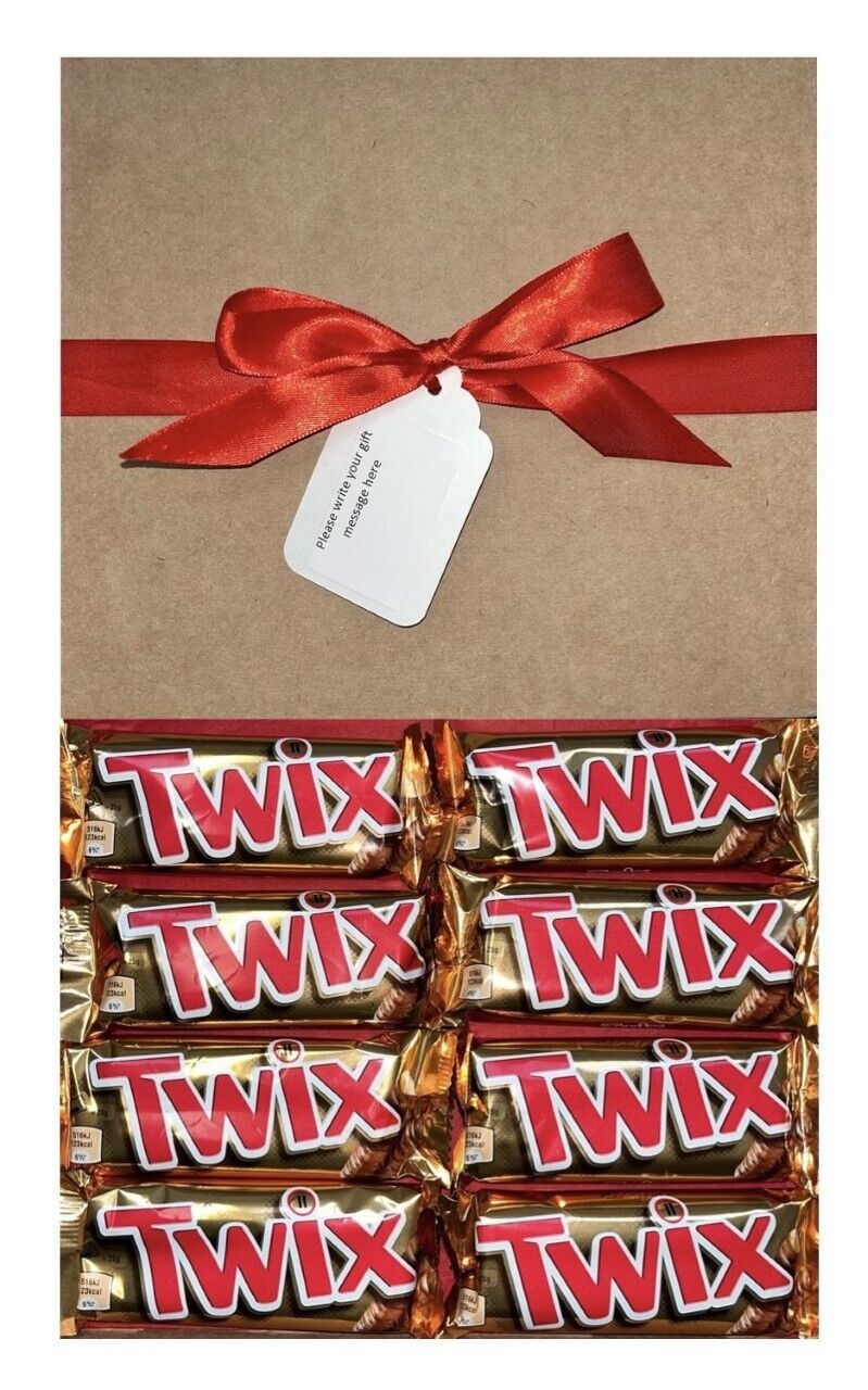 Personalised Christmas Day Gift Twix Bars Chocolate Hamper Box Easter Present