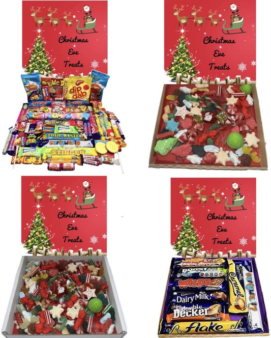 Christmas Eve Xmas Gift Pick n Mix Retro Gummy Sweets Chocolate Hamper Present