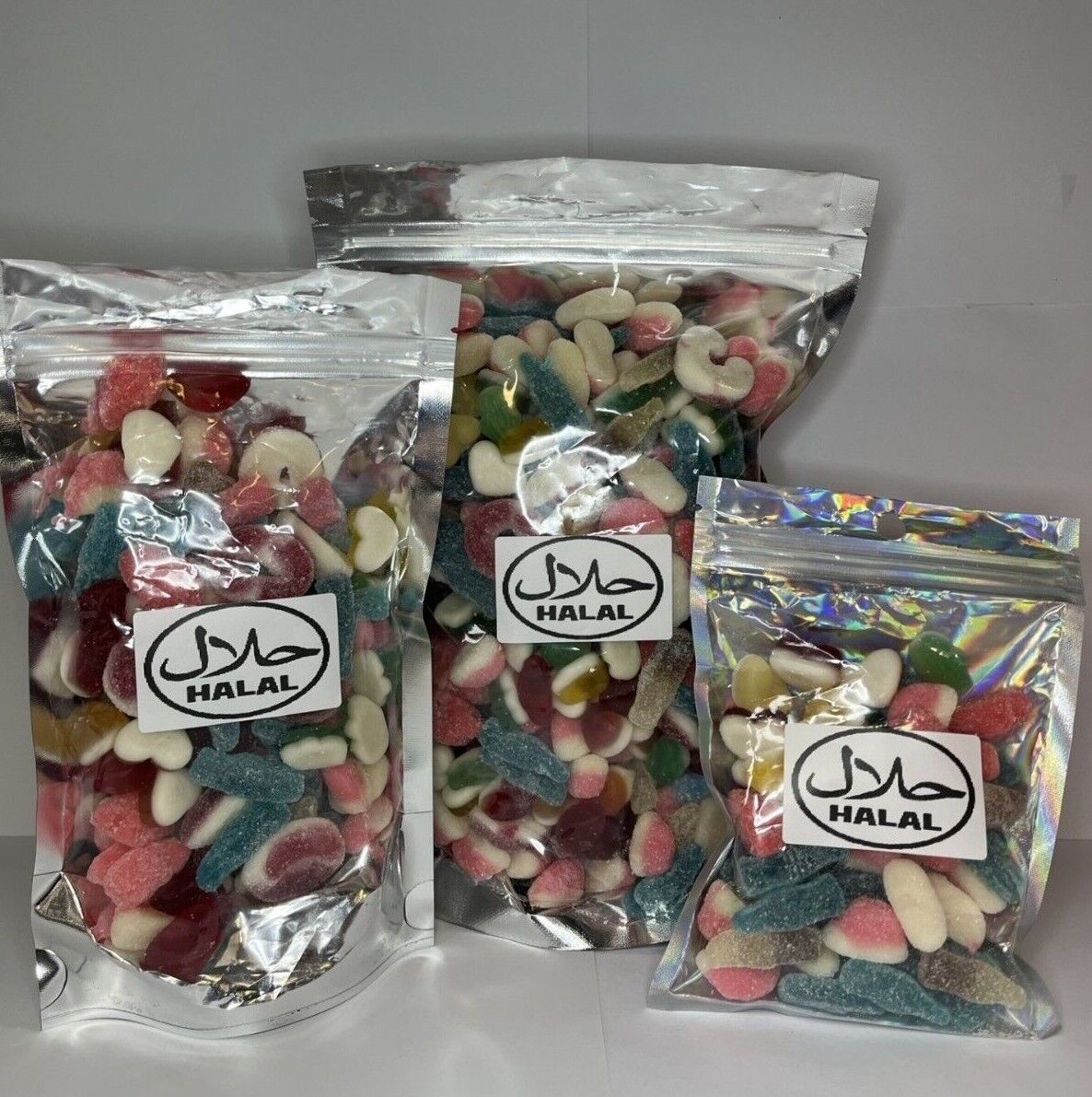 Halal Pick N Mix Gummy Sweets Pouch Gift Hamper Present Favour Eid Birthday Xmas