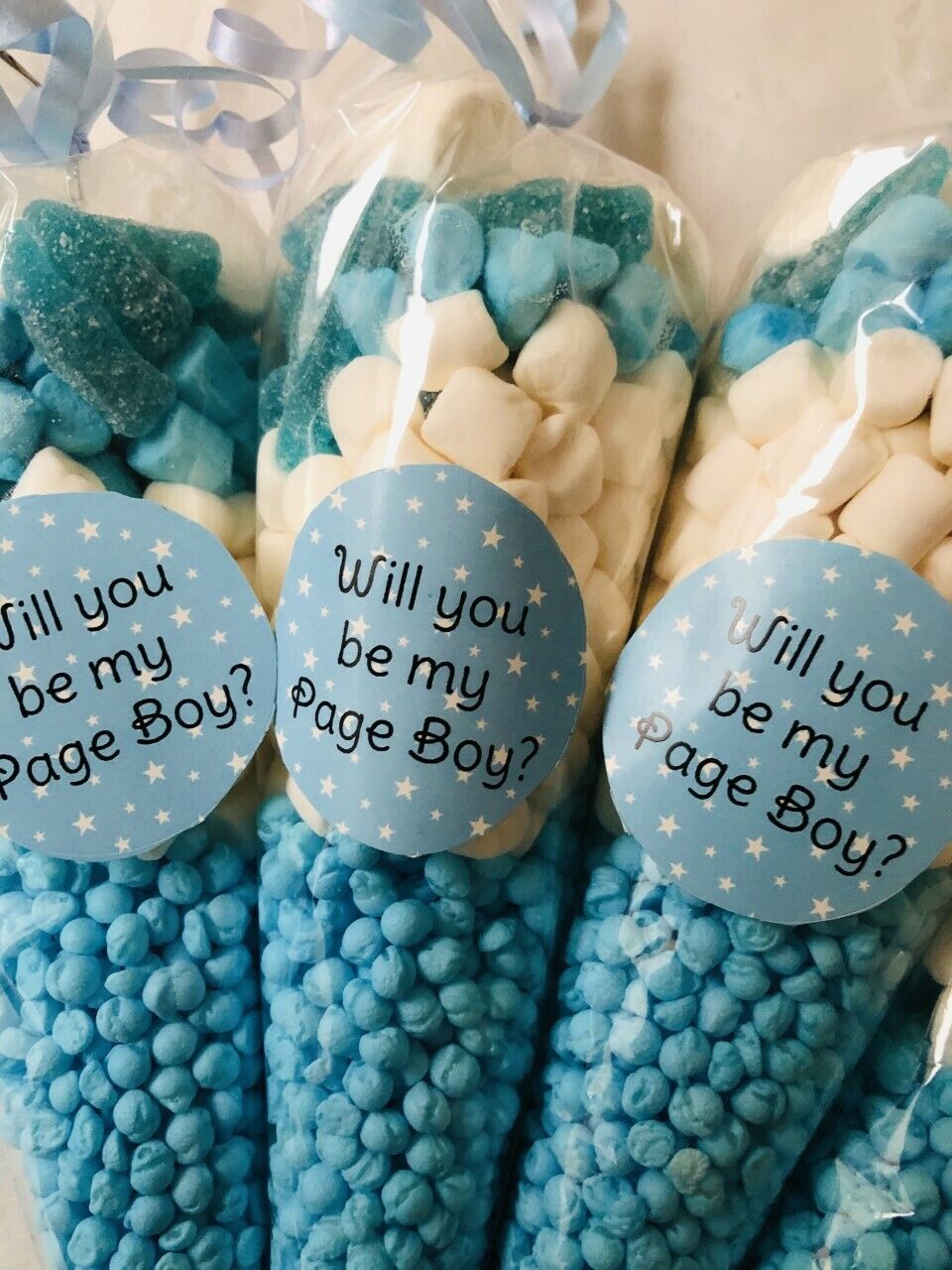 Will You Be My Page Boy? Sweet Candy Cones Sweets Wedding Party Filled Gift Cone