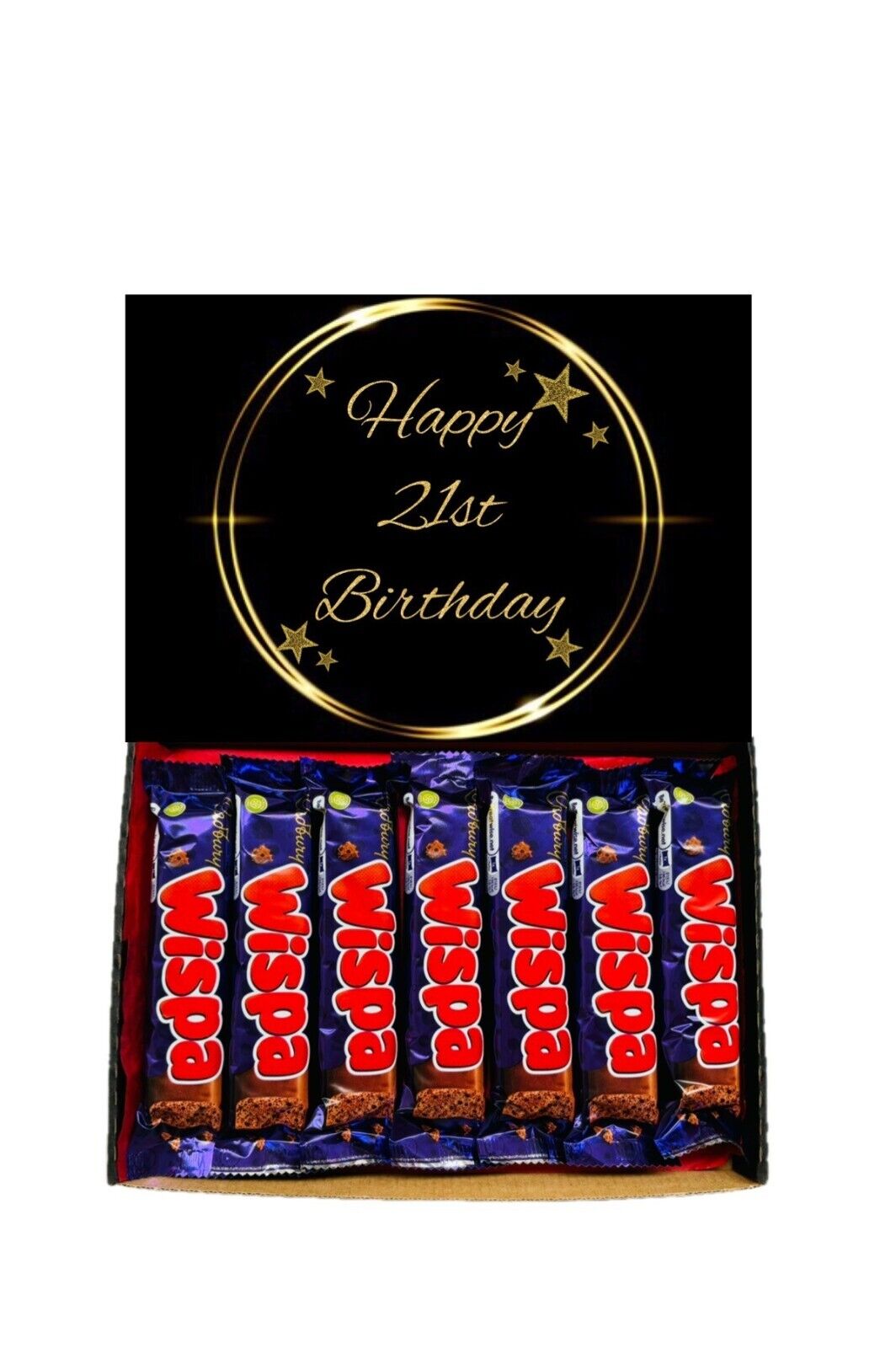 Happy 21st Birthday Gift Cadbury Chocolate Hamper Wispa Boost Freddo Flake Twirl