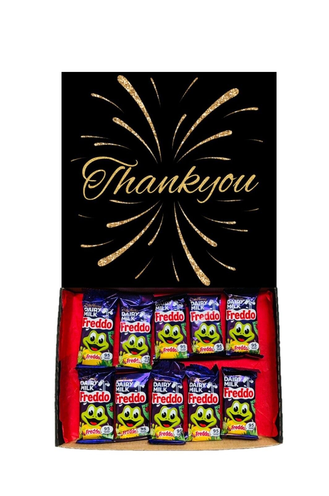 Thank You Gift Cadbury Chocolate Hamper Wispa Boost Freddo Flake Twirl