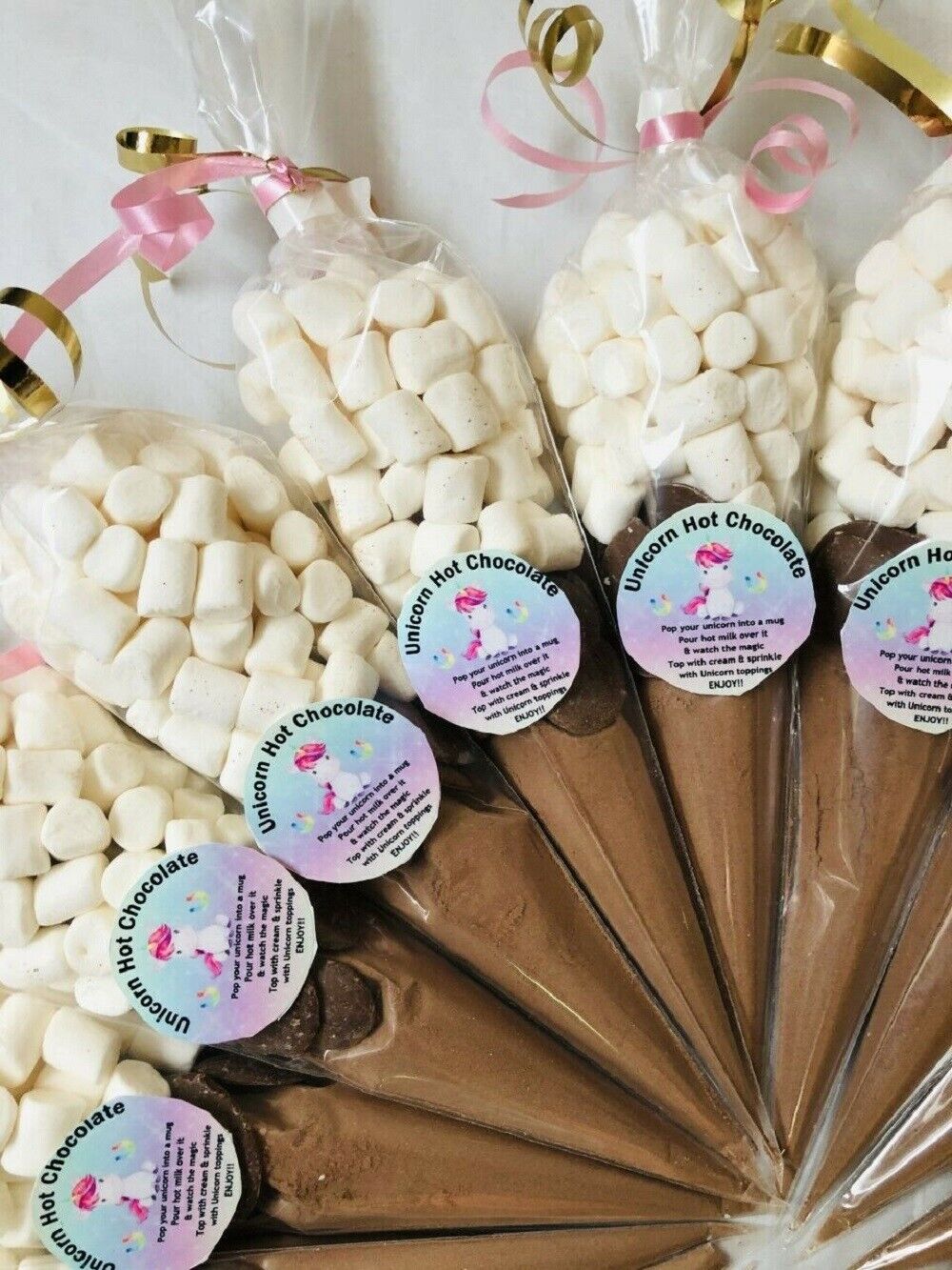 Unicorn Cadburys Hot Chocolate Cones, Buttons & Marshmallows