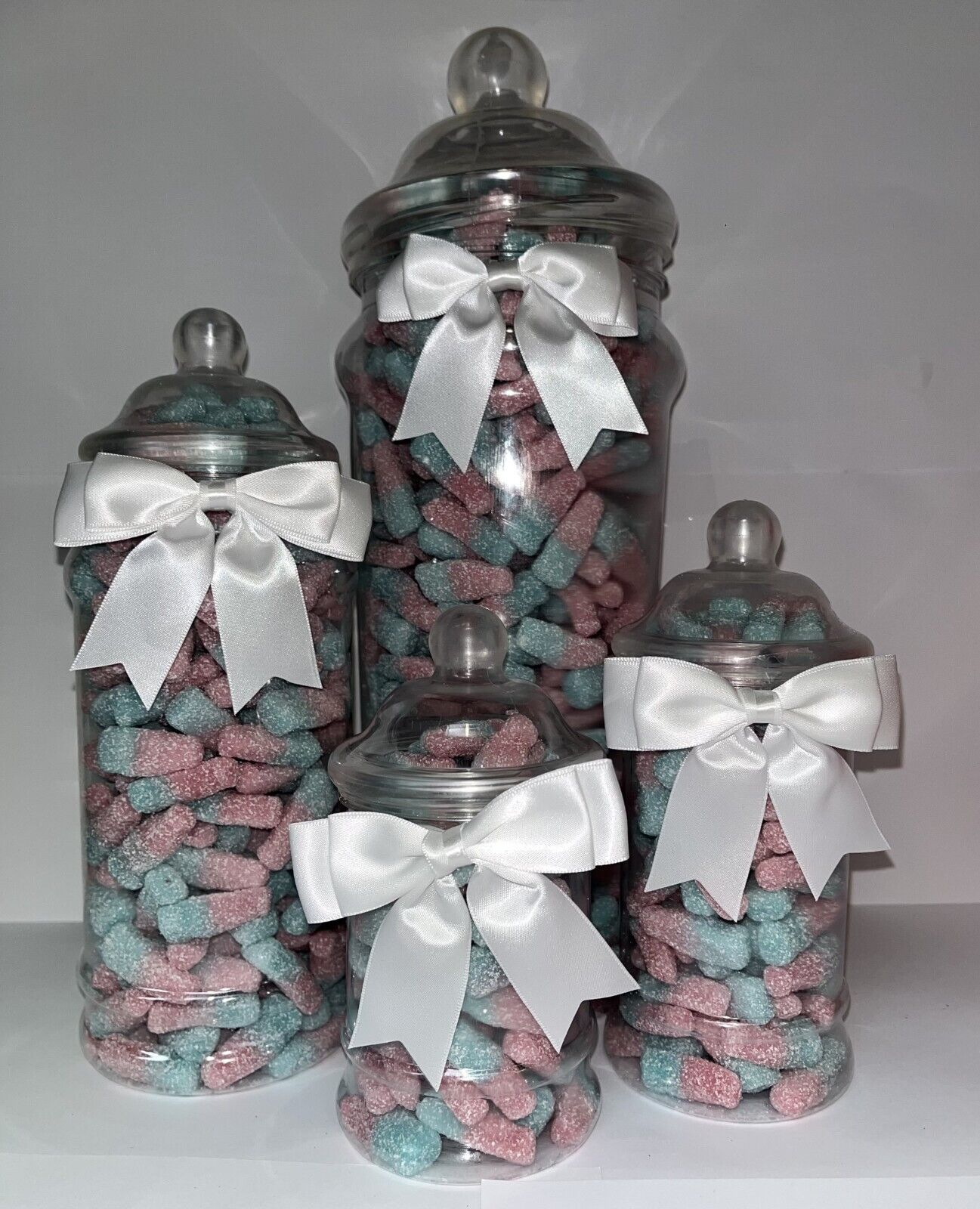 Bubblegum Fizzy Bottles Sweet Candy Cart Buffet Victorian Jar Gift Present