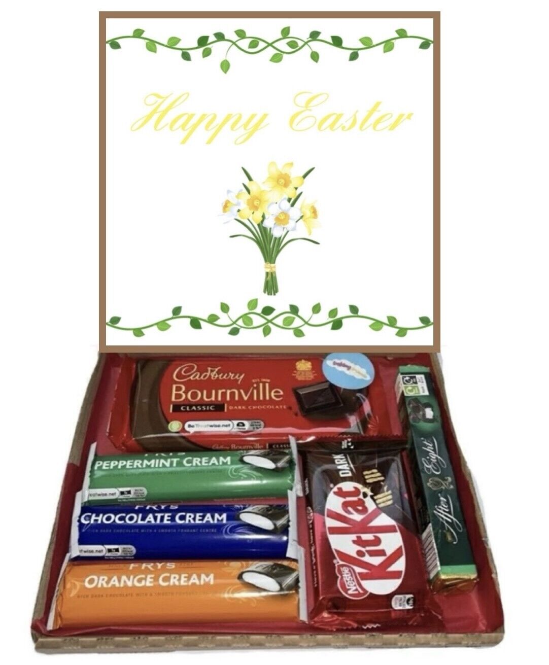 Happy Easter Chocolates Gifts Present Retro Sweet Box Hamper Fudge