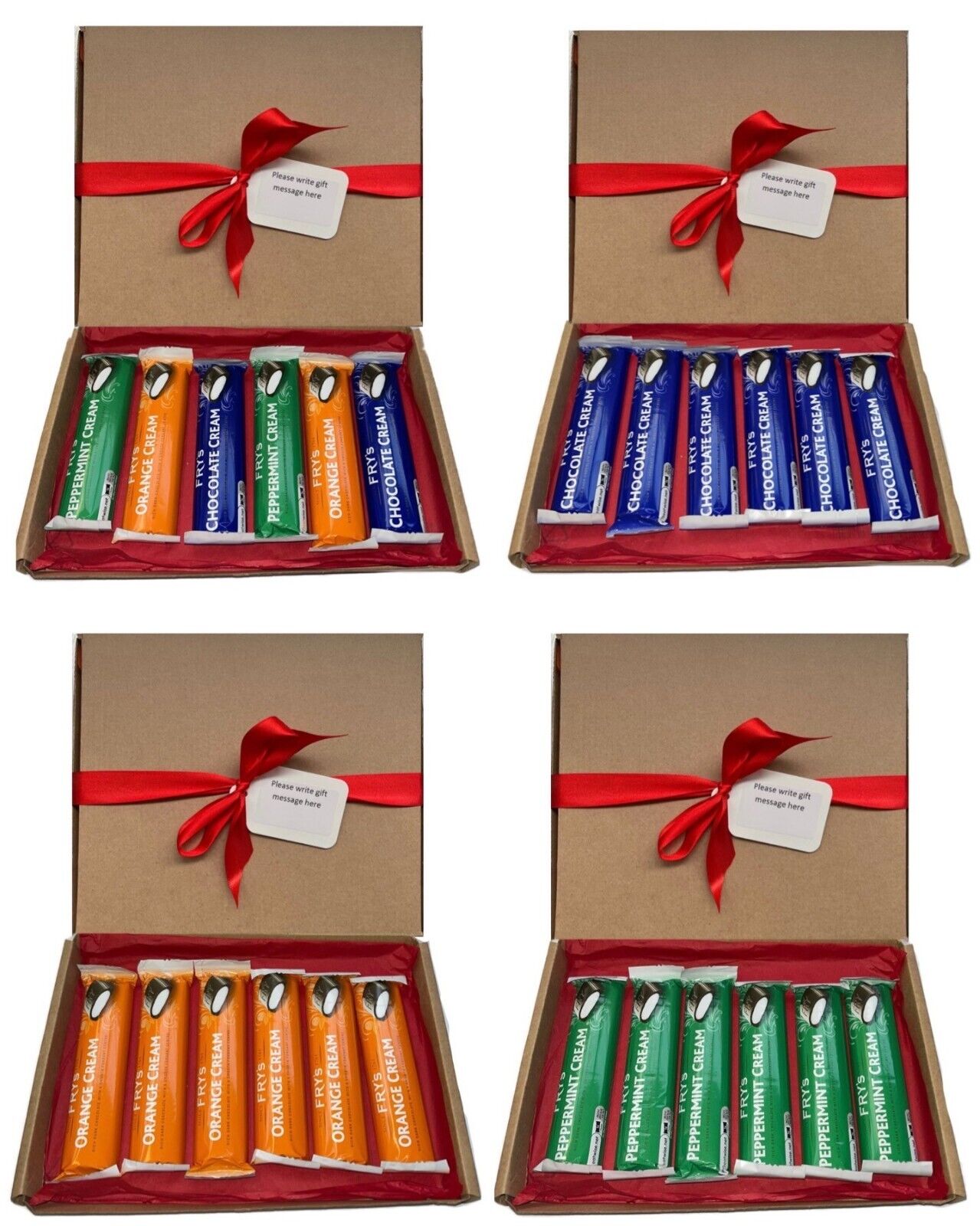 Personalised Fry's Cream Chocolates Hamper Gift Present Sweet Box Xmas Birthday