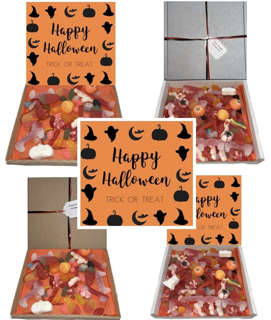 Happy Halloween Gift Pick n Mix Retro Gummy Sweets Hamper Present Trick or Treat